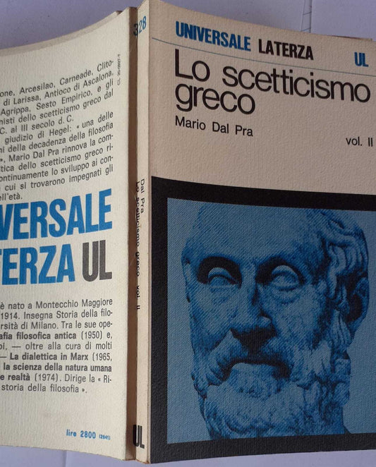 Lo scetticismo greco Vol II - copertina