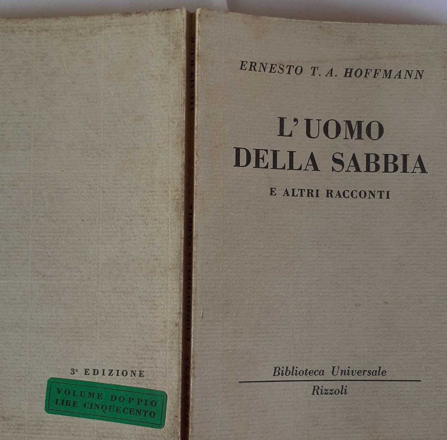 L'uomo della sabbia - copertina