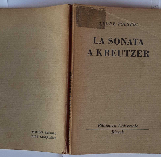 La sonata a Kreutzer - copertina