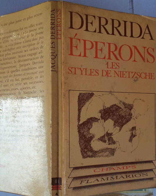 Eperons les styles de Nietzsche - copertina