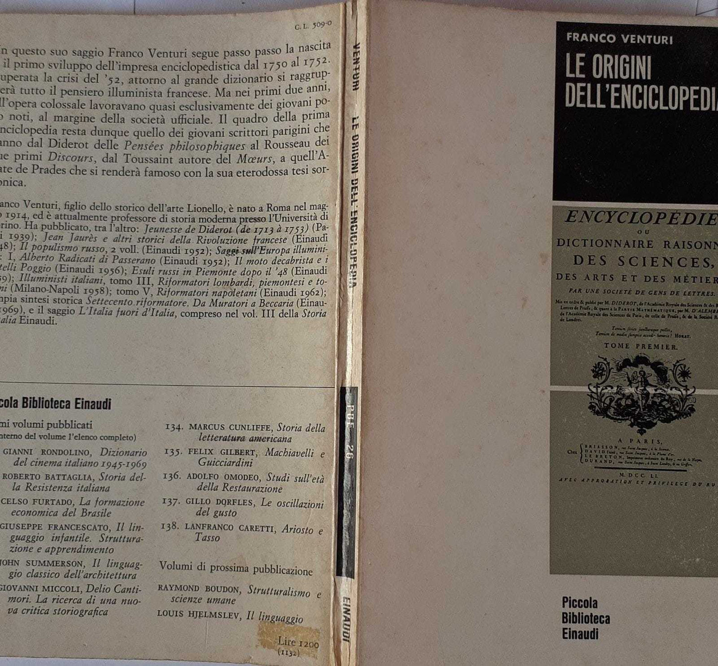 Le origini dell'Enciclopedia - copertina