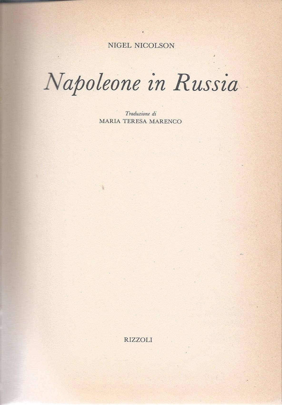 Napoleone in Russia - copertina