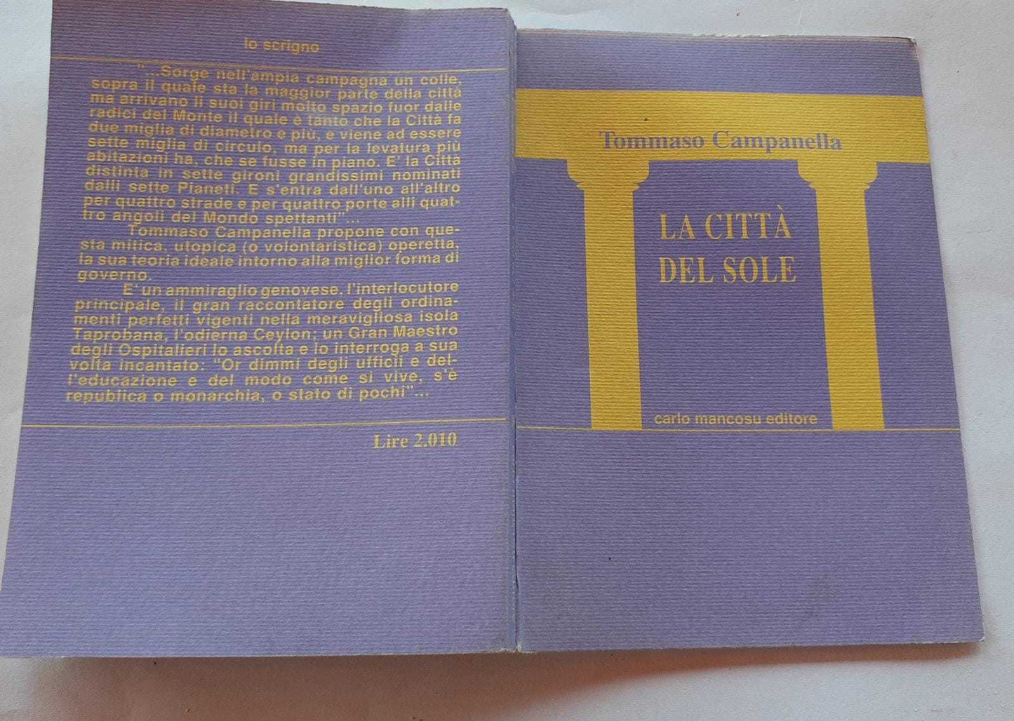 La citta' del sole - copertina