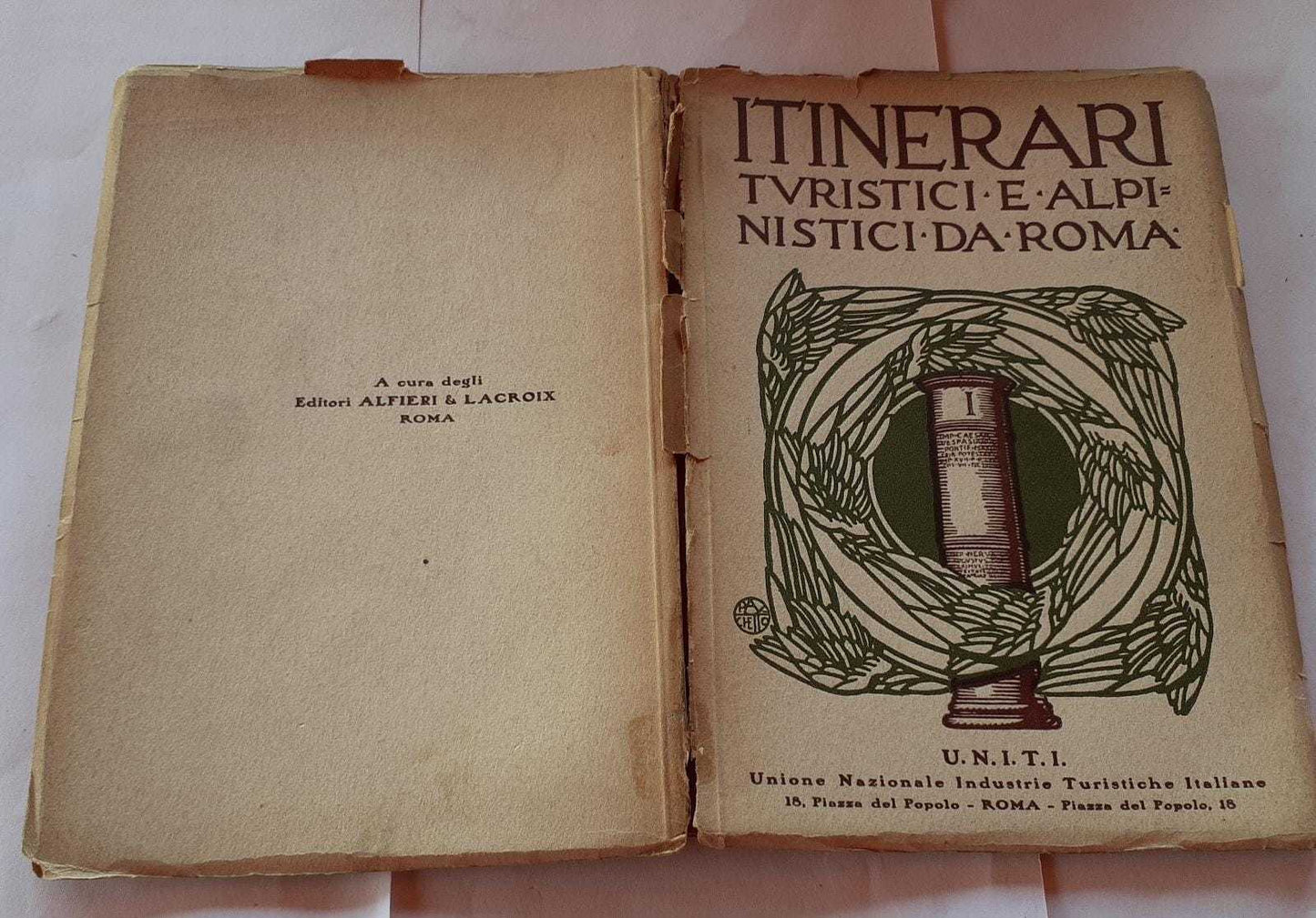 Itinerari turistici e alpi nistici da Roma - copertina