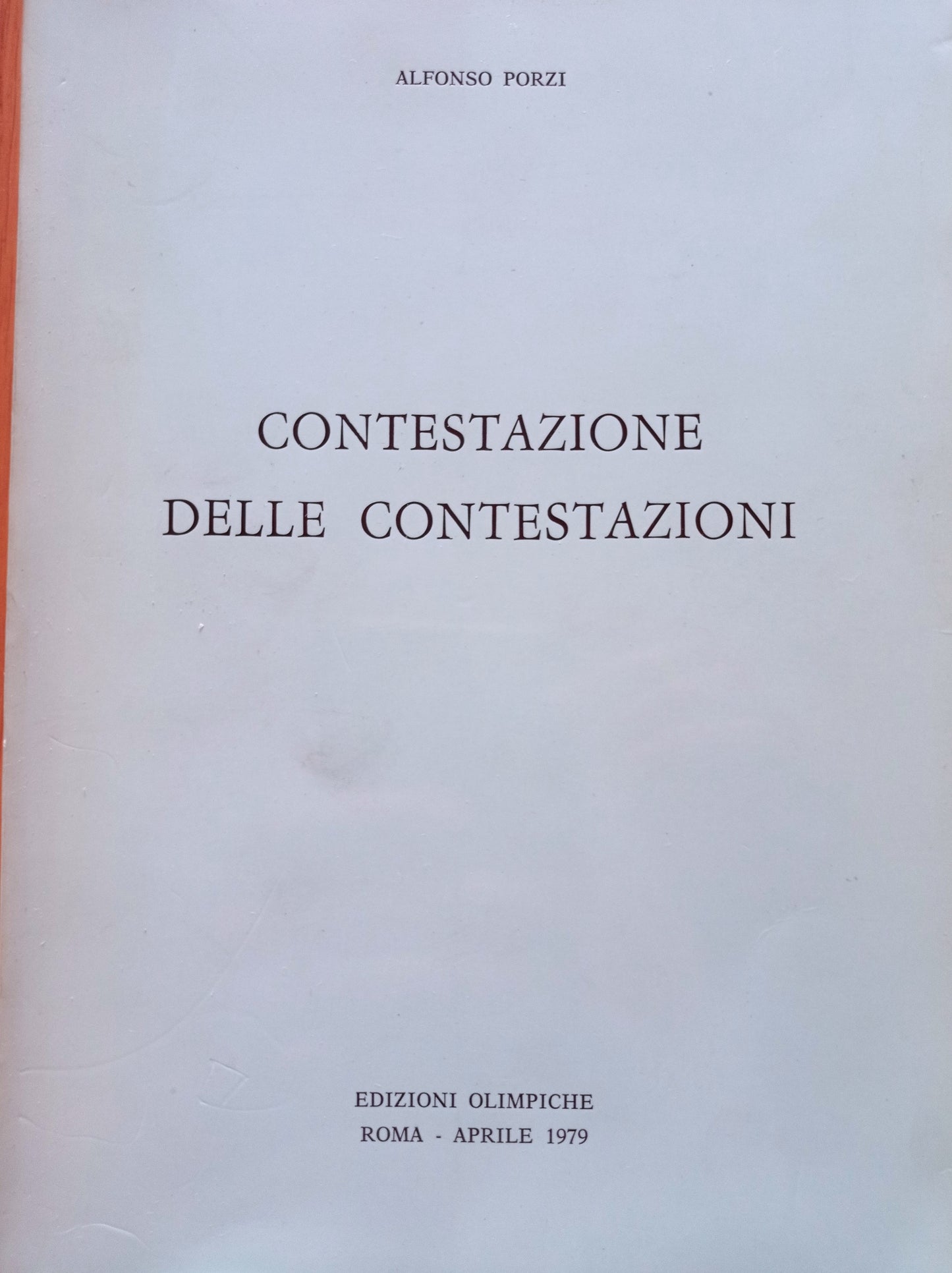 Contestazione delle contestazioni - copertina