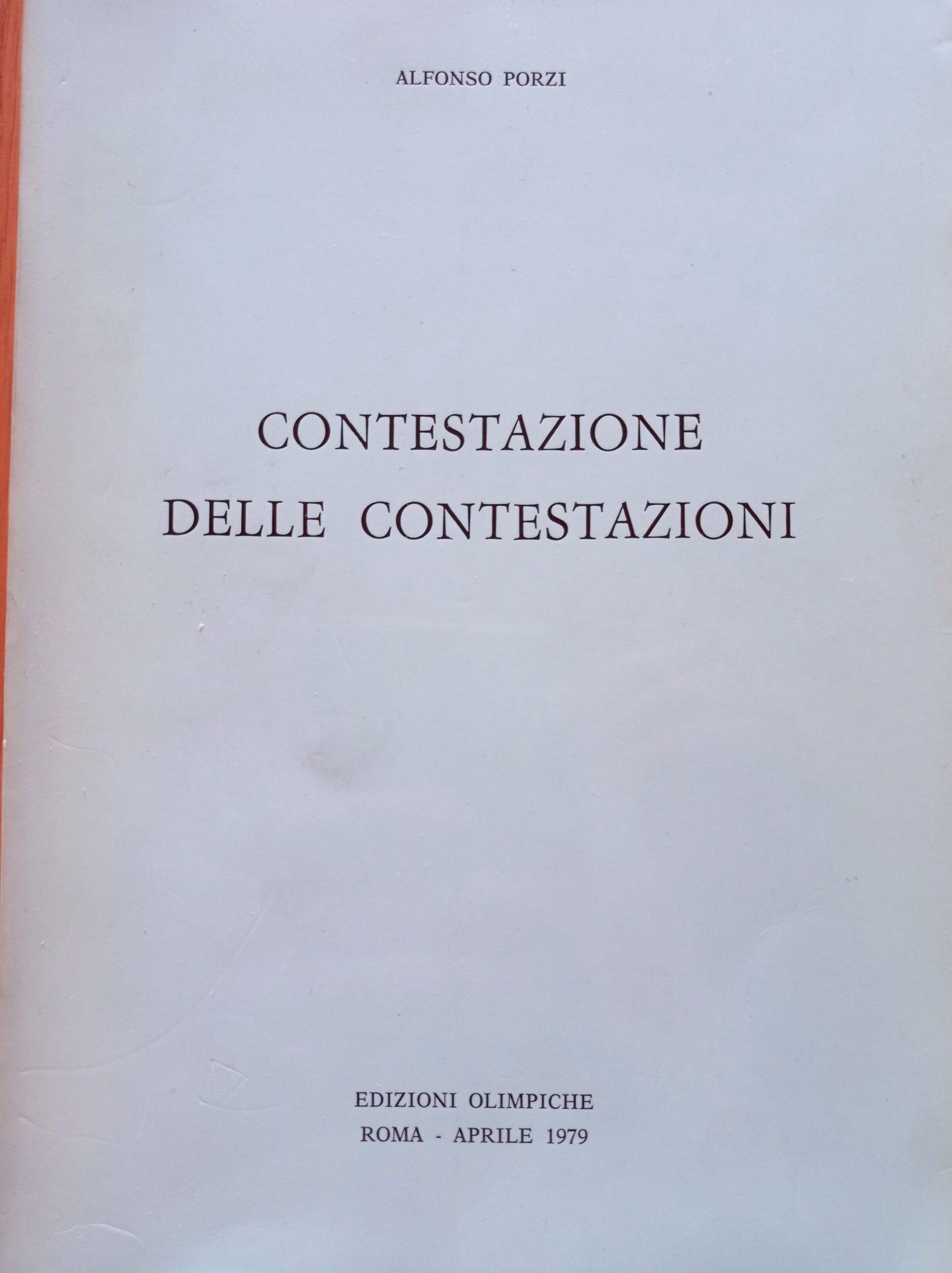 Contestazione delle contestazioni - copertina