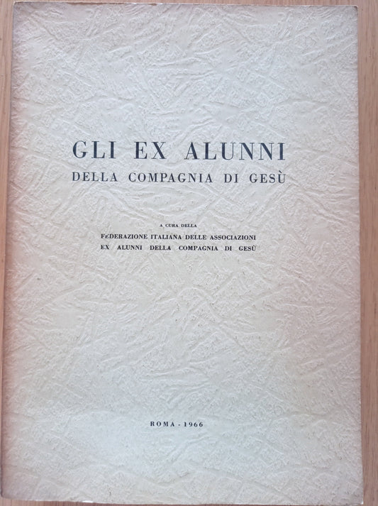 Gli ex alunni della compagnia di Gesù - copertina