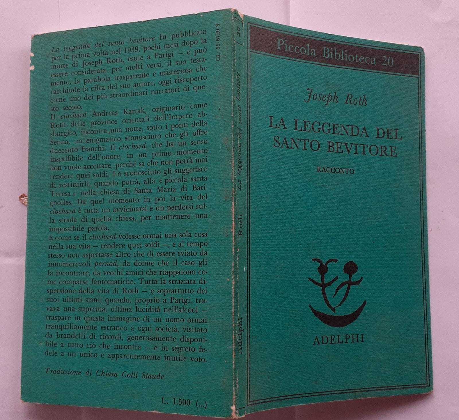 La leggenda del santo bevitore - copertina