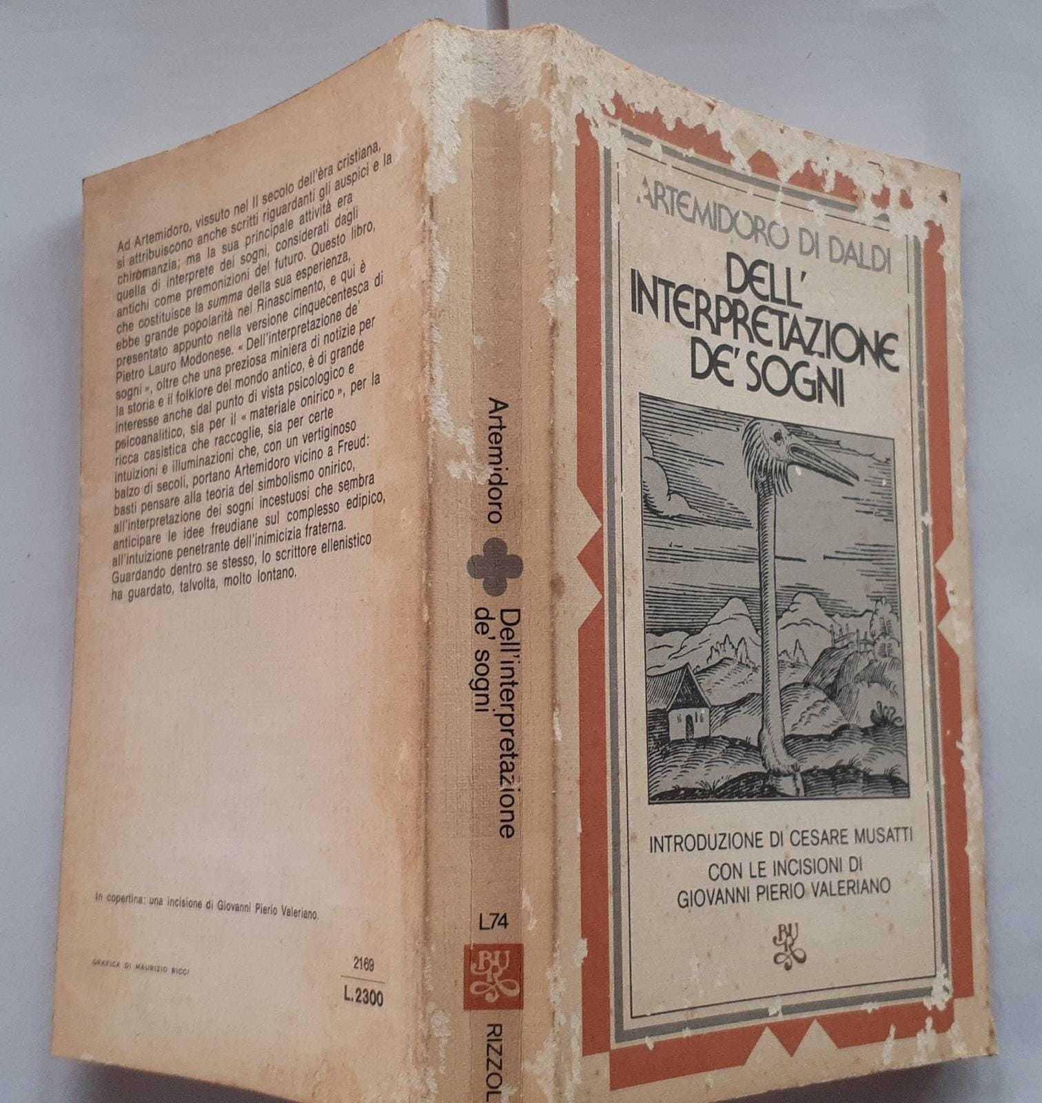 Dell'interpretazione de'sogni - copertina