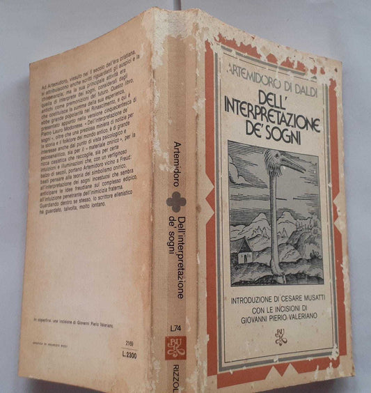 Dell'interpretazione de'sogni - copertina
