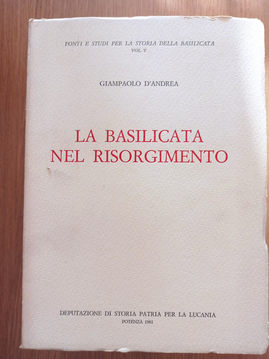 La Basilicata nel Risorgimento - copertina