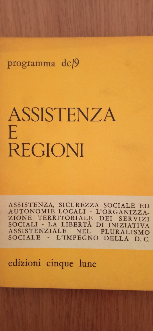 Assistenza e regioni - copertina