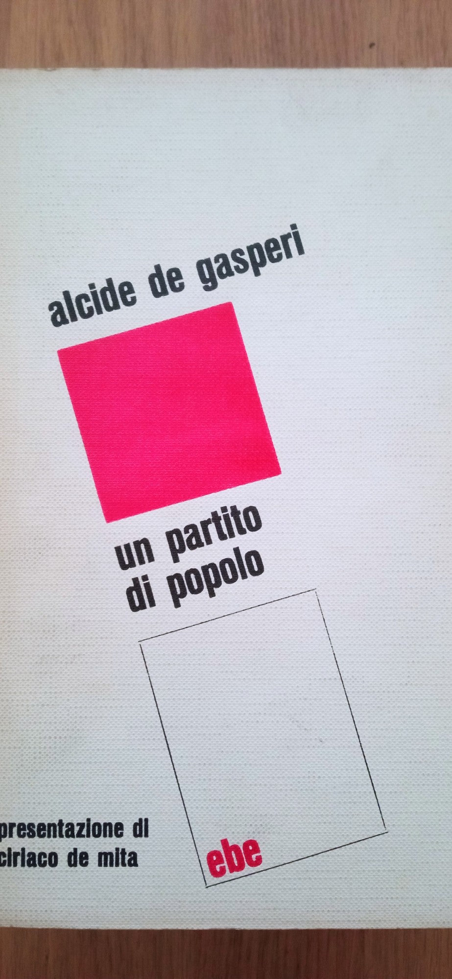 Un partito di popolo - copertina