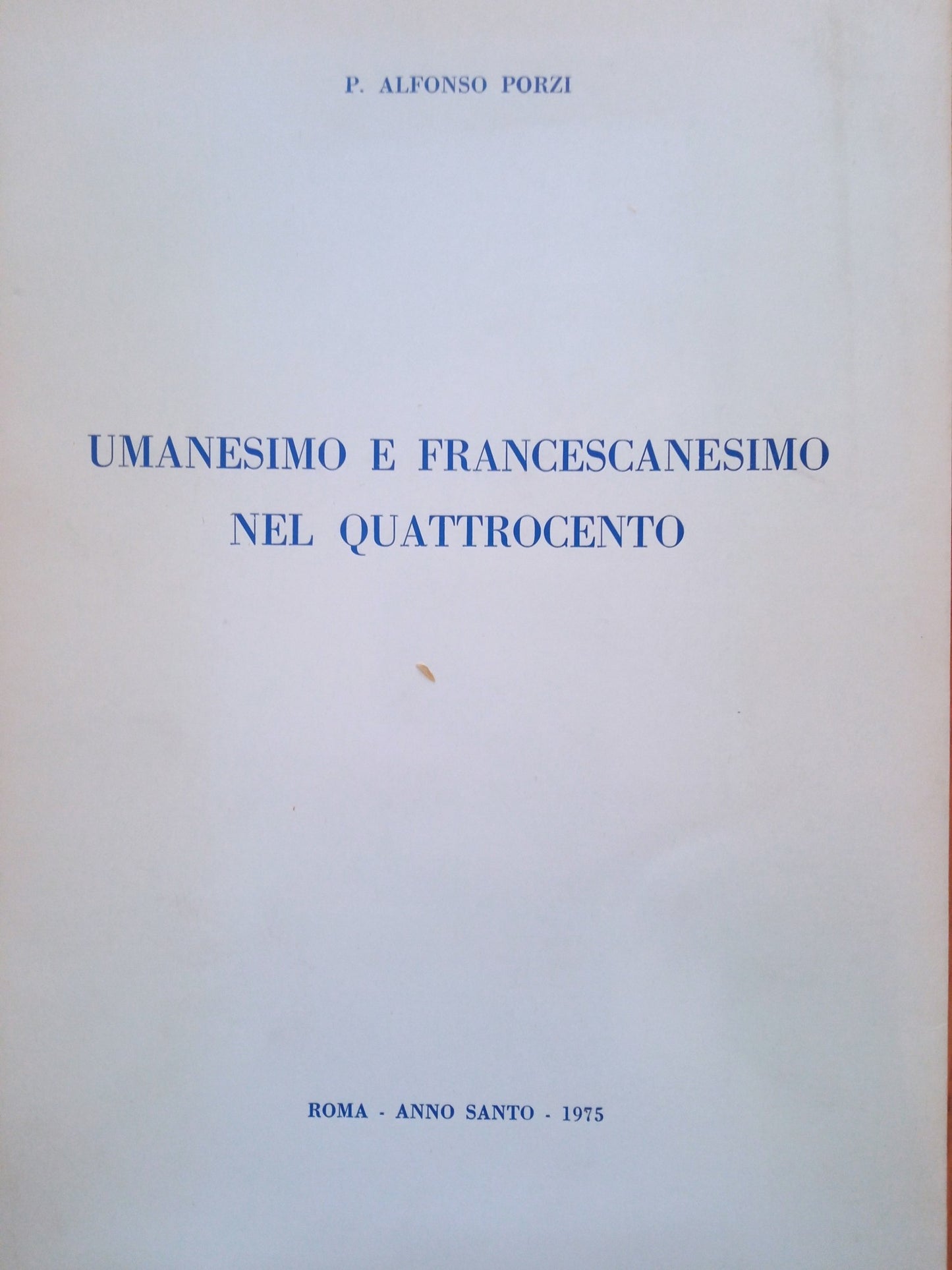 Umanesimo e Francescanesimo nel Quattrocento - copertina