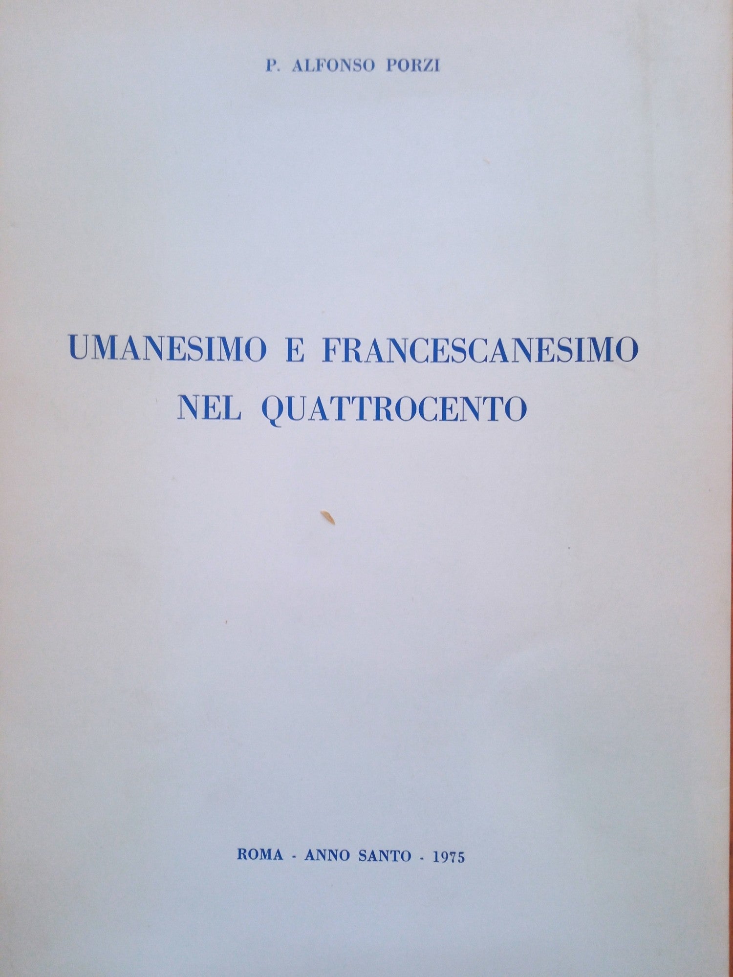 Umanesimo e Francescanesimo nel Quattrocento - copertina