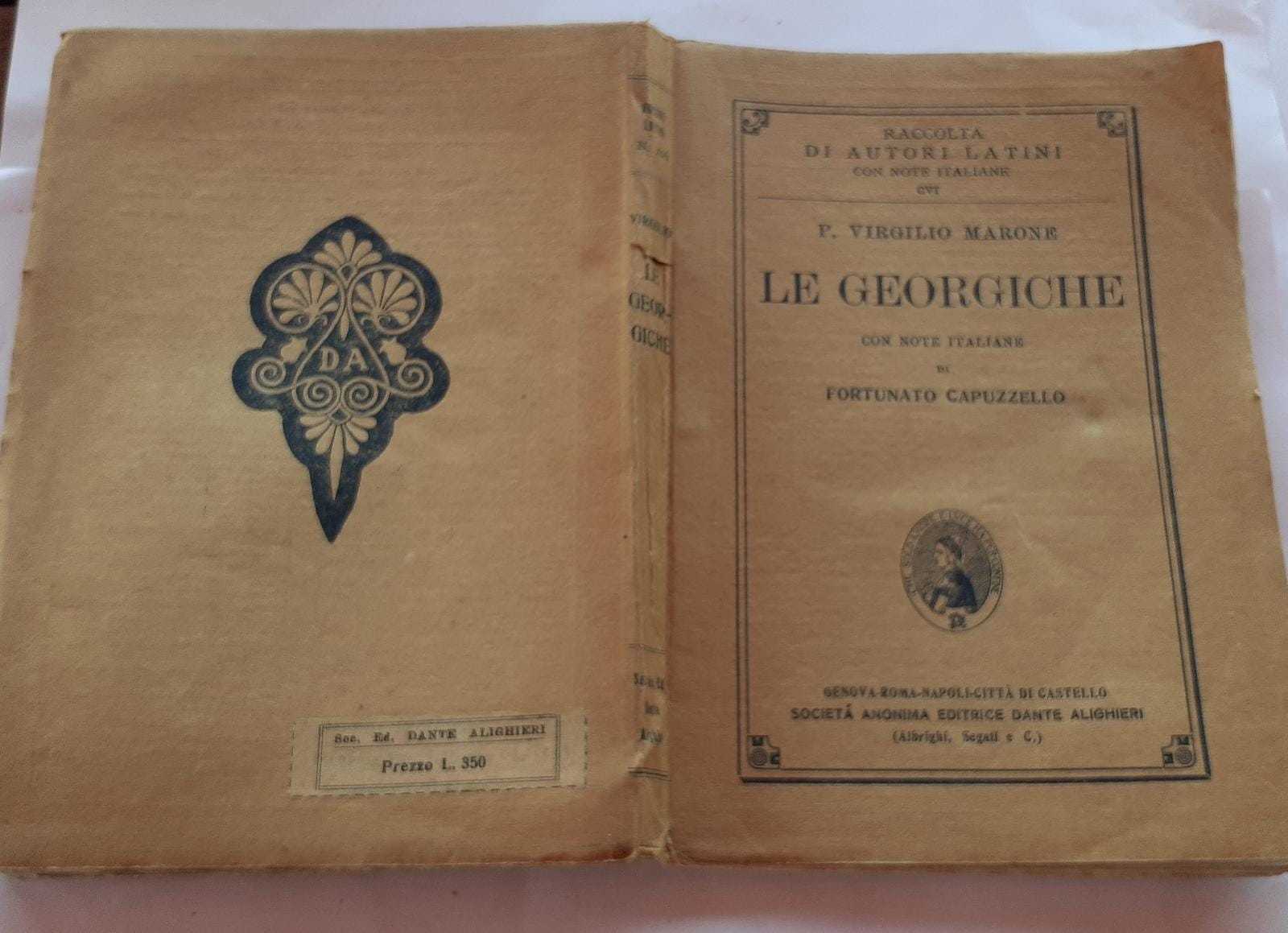 Le Georgiche con note italiane di Fortunato Capuzzello - copertina