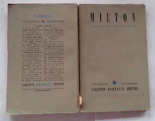 Sansone agonista di John Milton - copertina