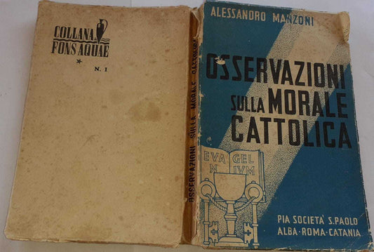 Osservazioni sulla morale cattolica - copertina