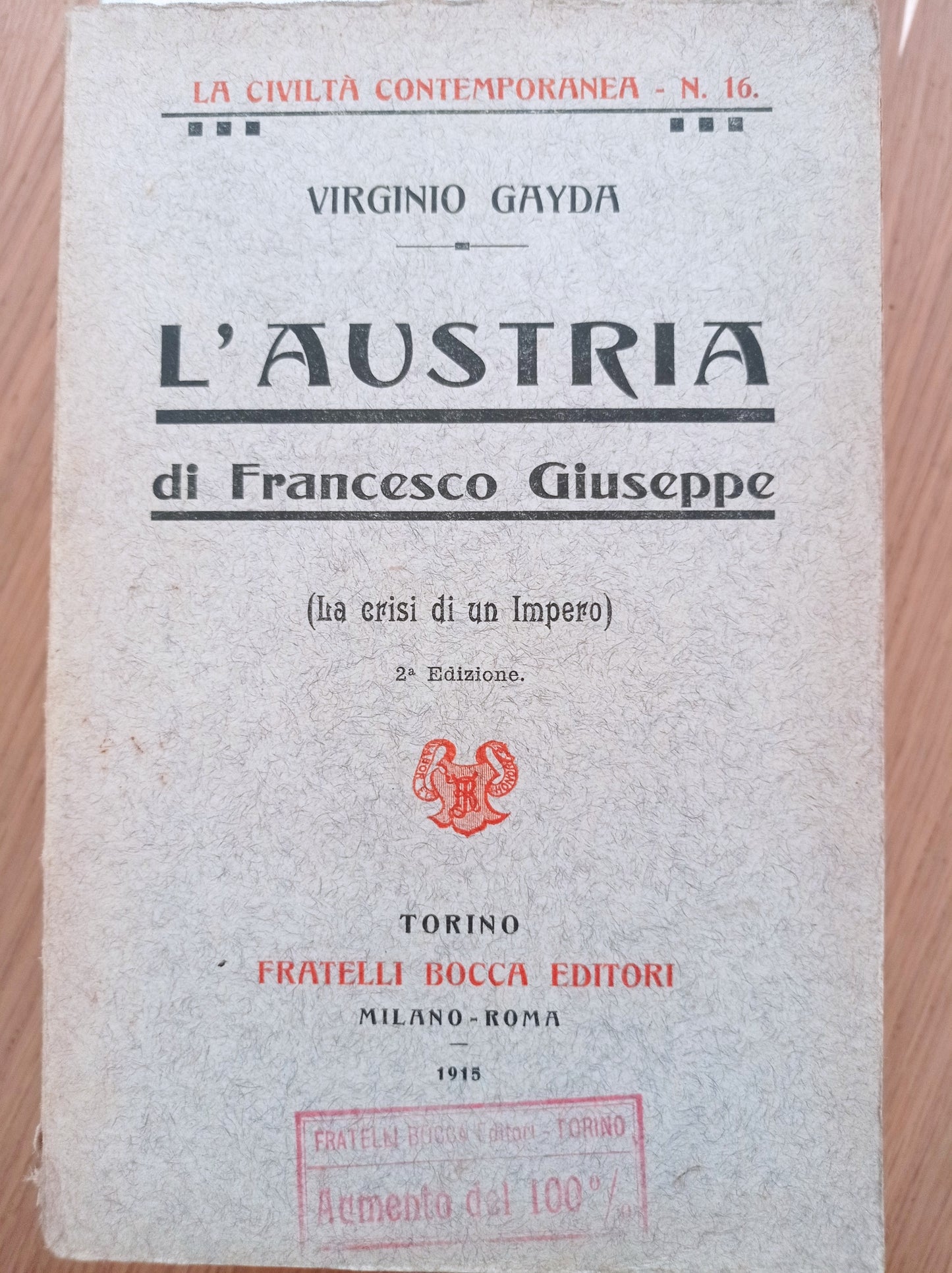 L' Austria di Francesco Giuseppe - copertina