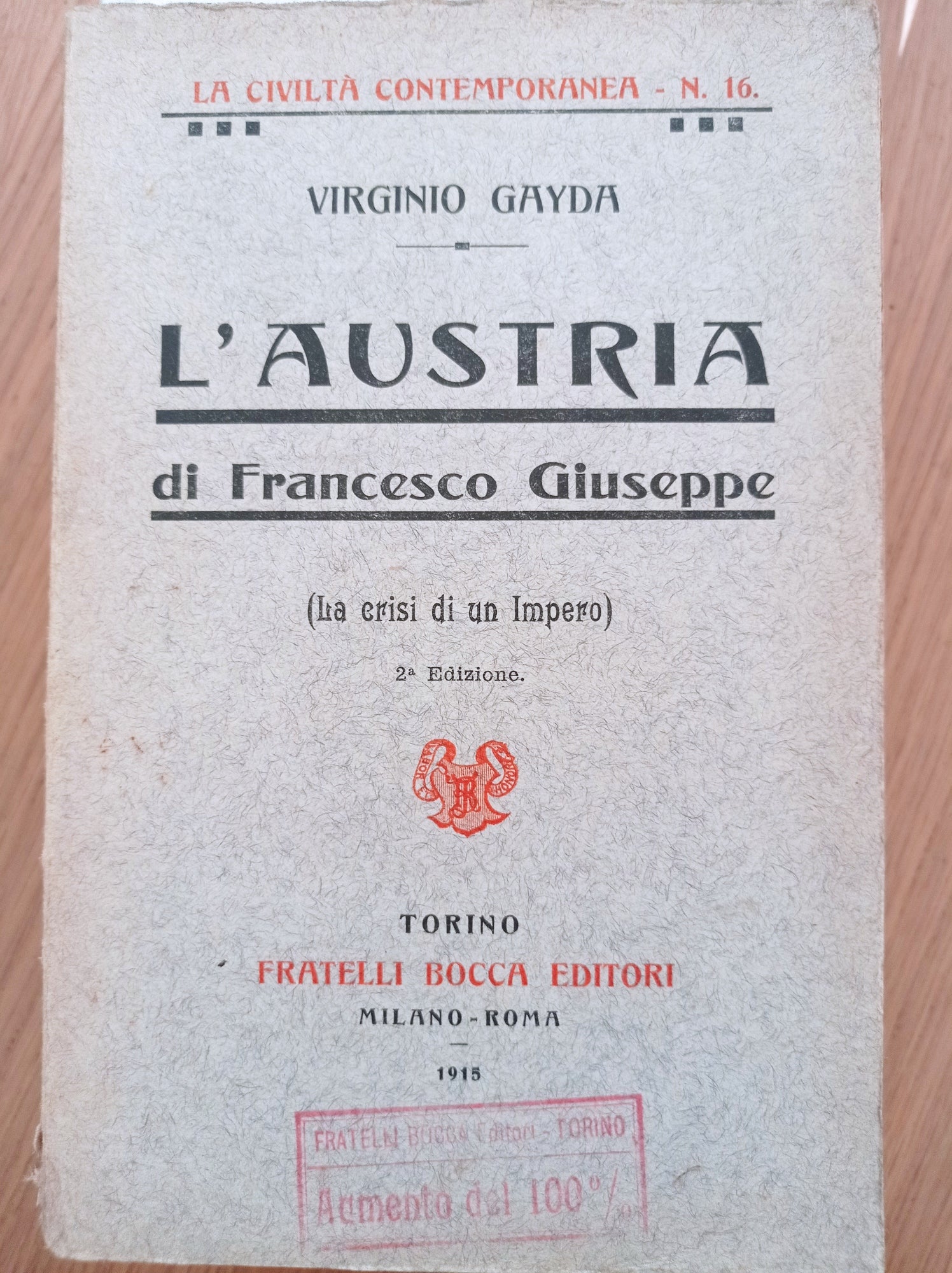 L' Austria di Francesco Giuseppe - copertina