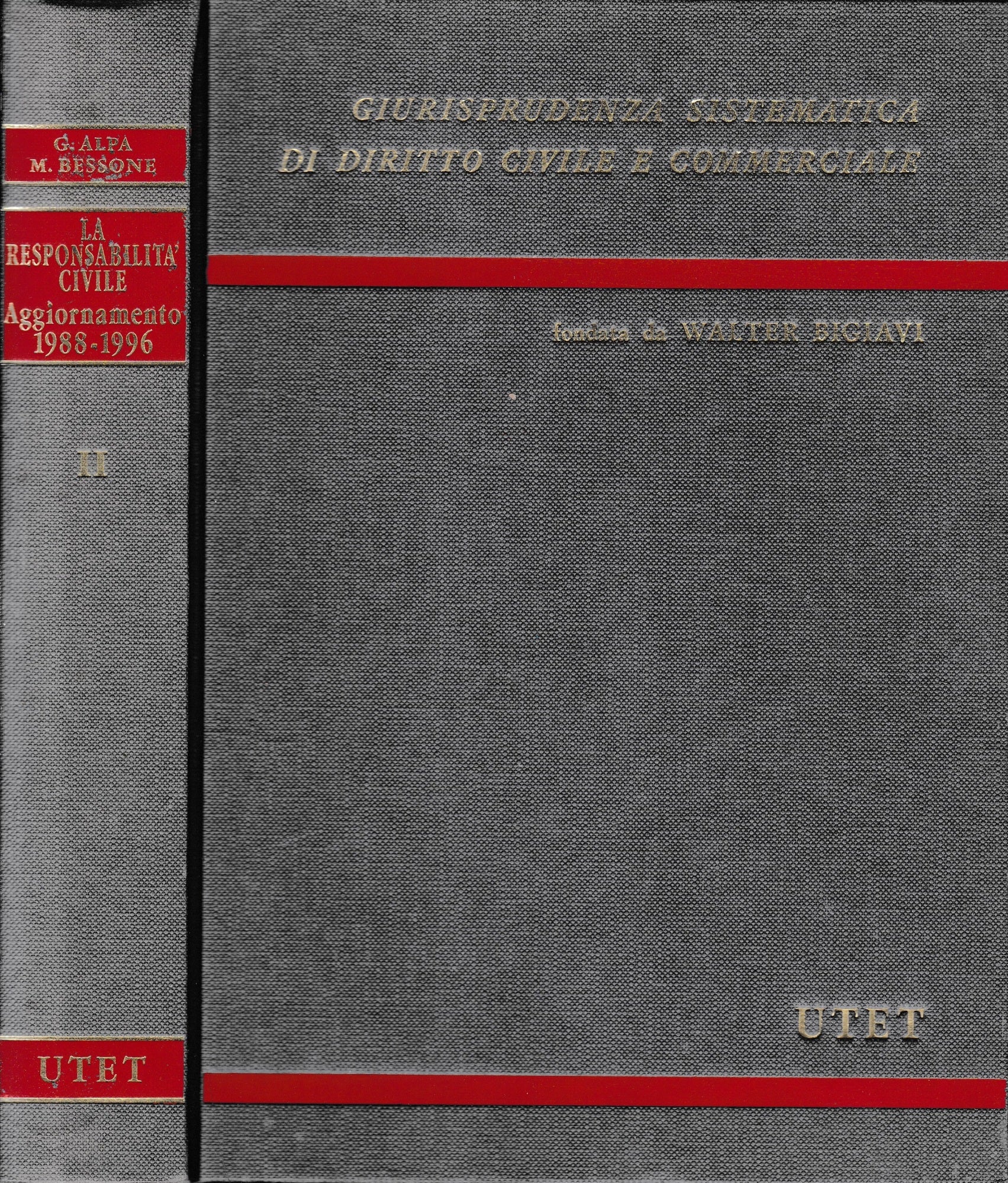 La responsabilitàcivile. Aggiornamento 1988-1996, secondo volume. - copertina