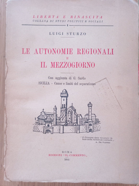 Le autonomie regionali e il mezzogiorno - copertina