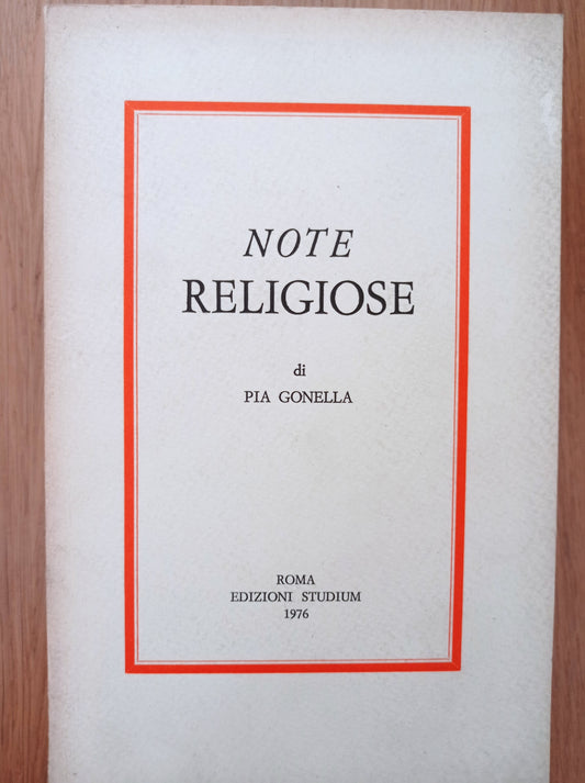 Note treligiose - copertina