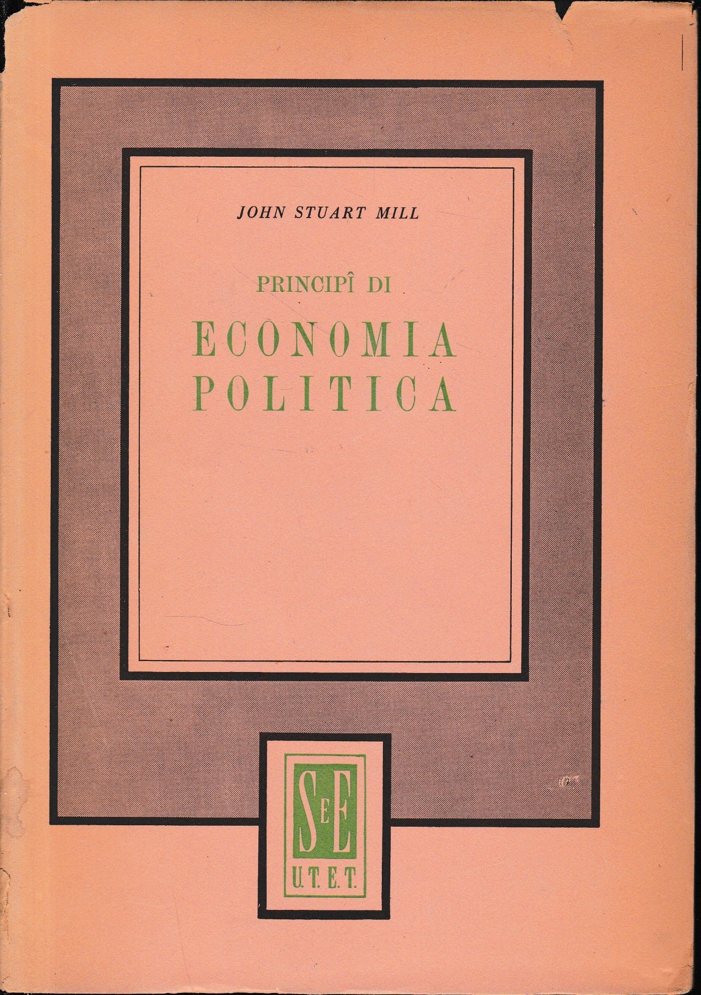 Principì di economia politica - copertina