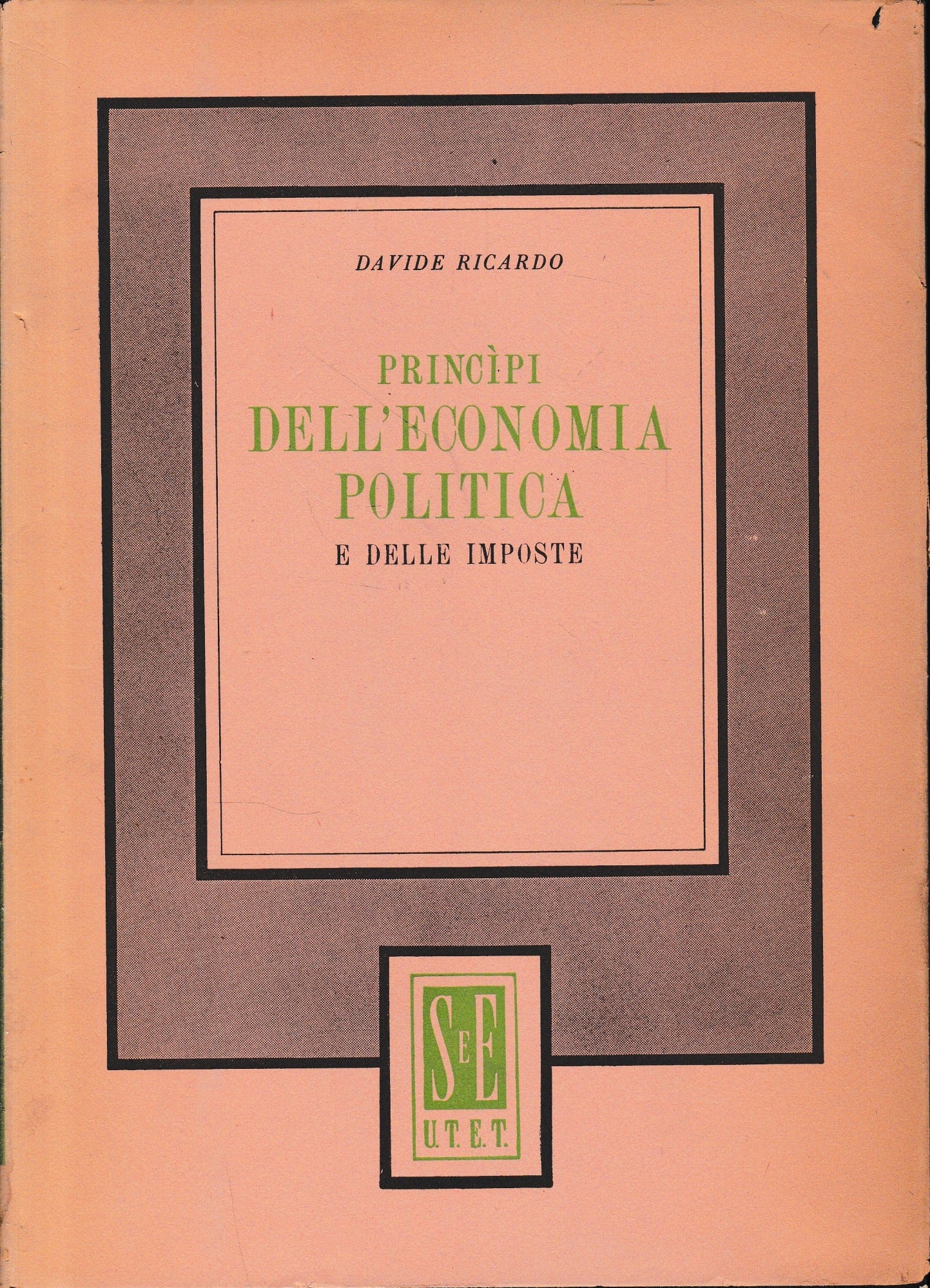 Princìpi dell'economia politica e delle imposte - copertina