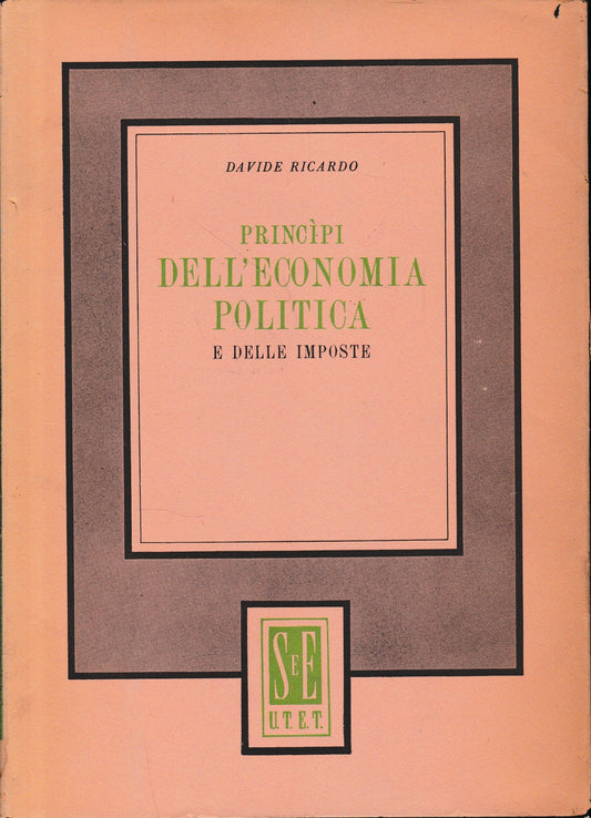 Princìpi dell'economia politica e delle imposte - copertina