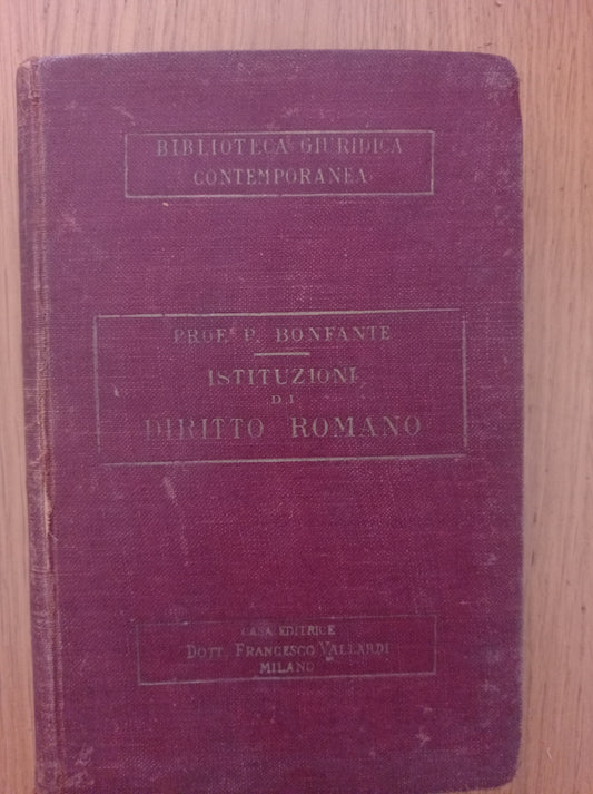 Istituzioni di diritto romano - copertina