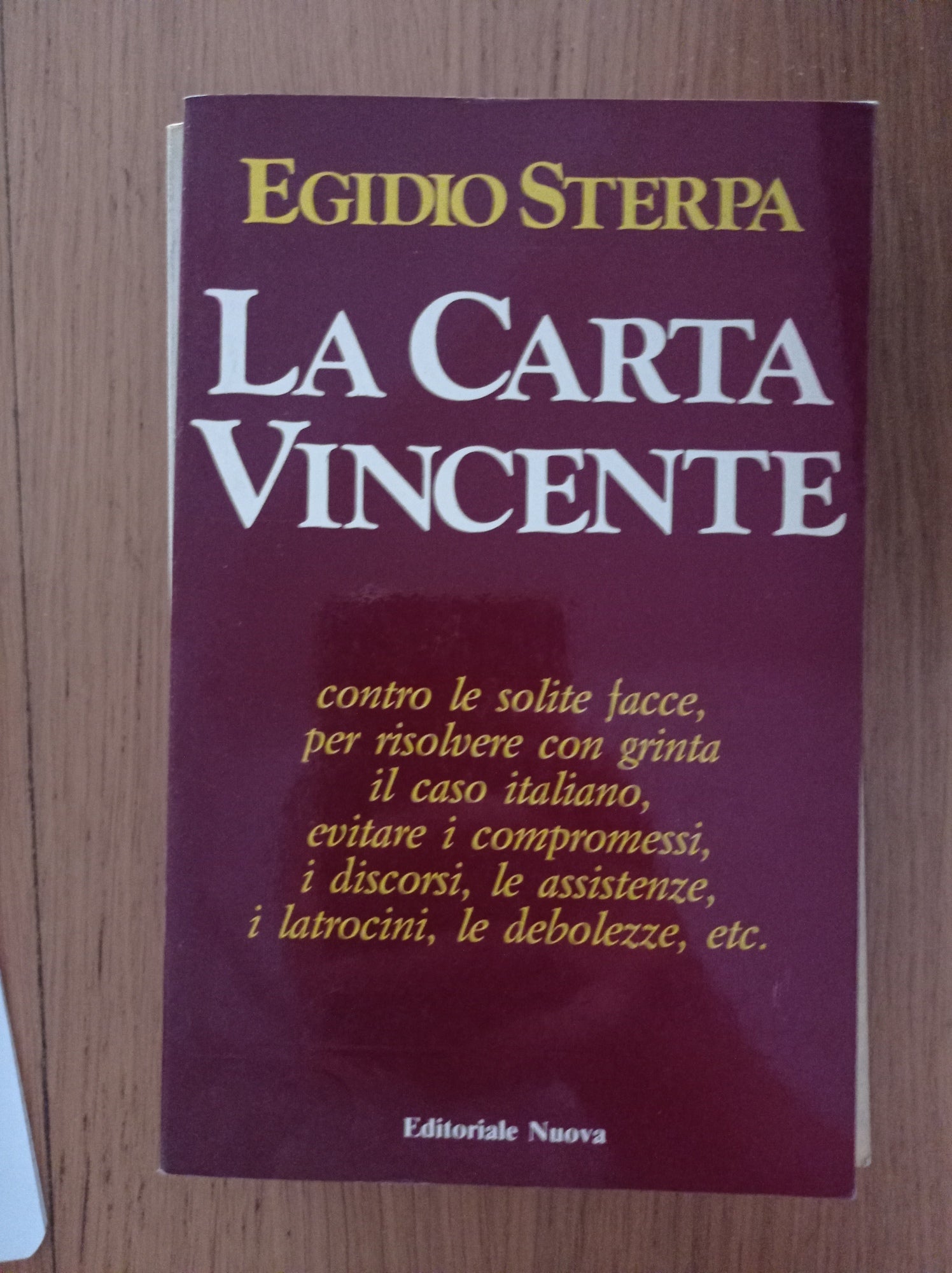 La carta vincente - copertina