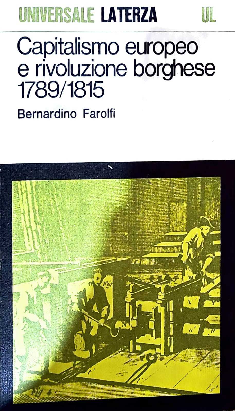 Capitalismo europeo e rivoluzione borghese 1789/1815 - copertina