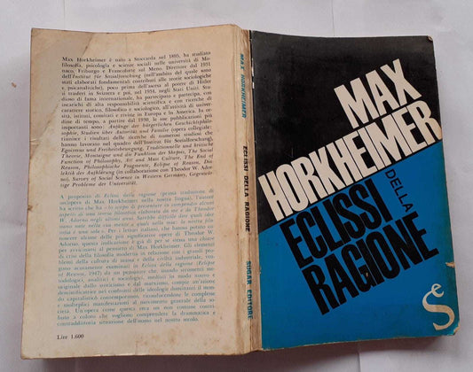 Eclissi della ragione - copertina