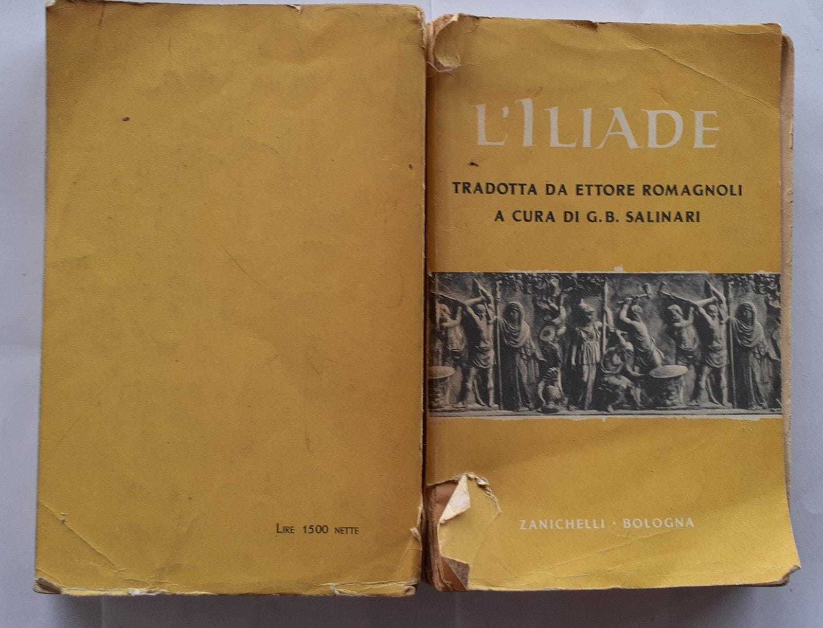 L'Iliade. Nella traduzione di Ettore Romagnoli - copertina