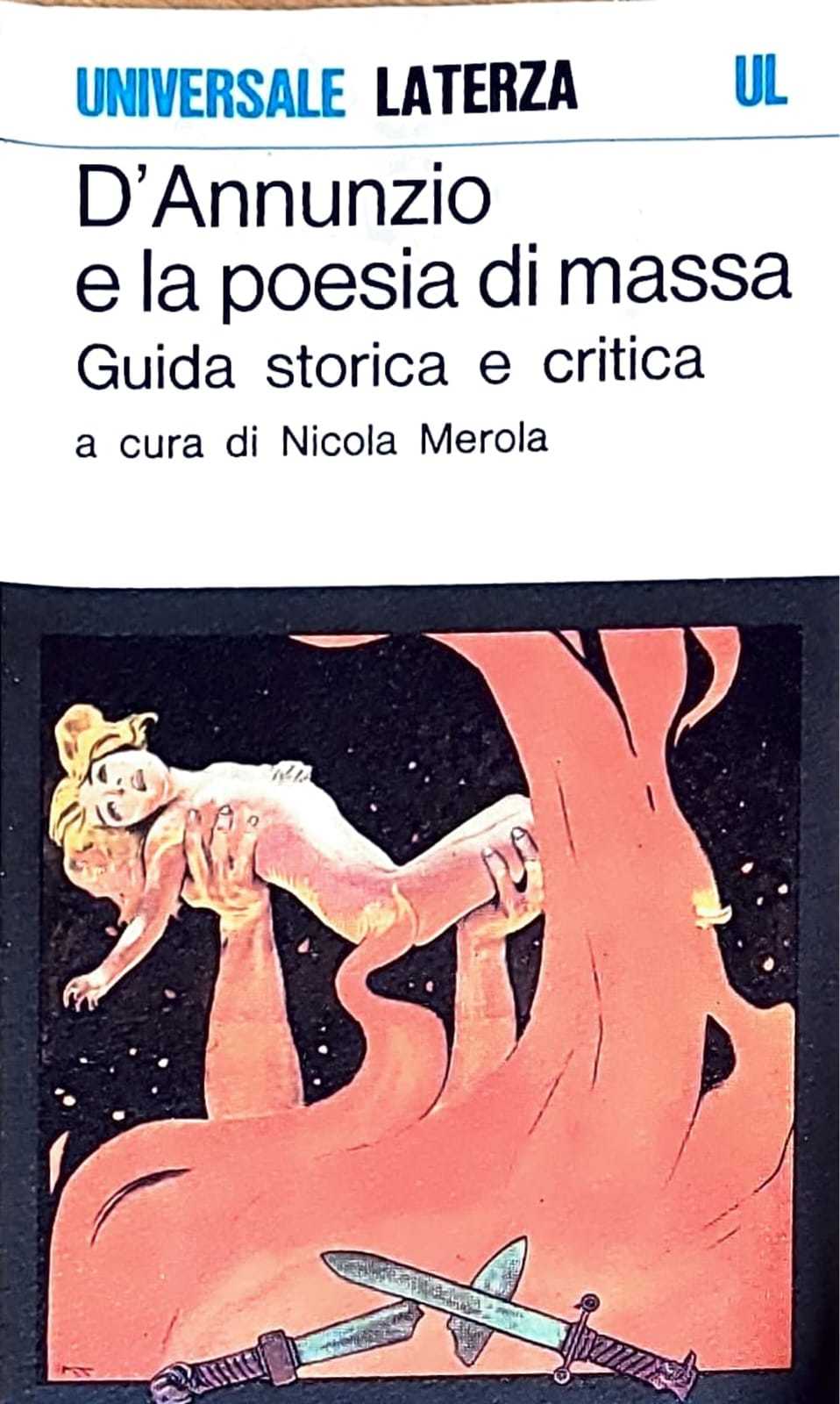 D'Annunzio e la poesia di massa - guida storica e critica - copertina