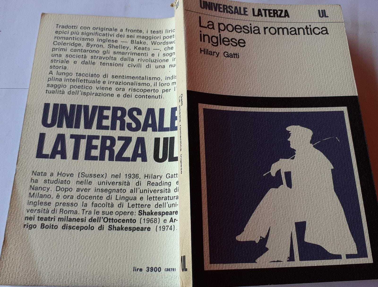 La poesia romantica inglese - copertina