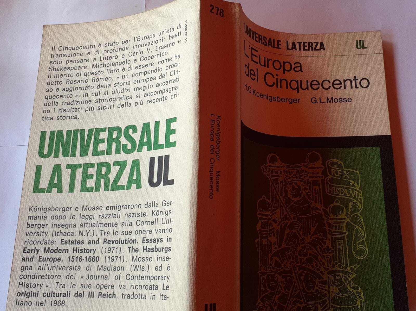 L'Europa del Cinquecento - copertina