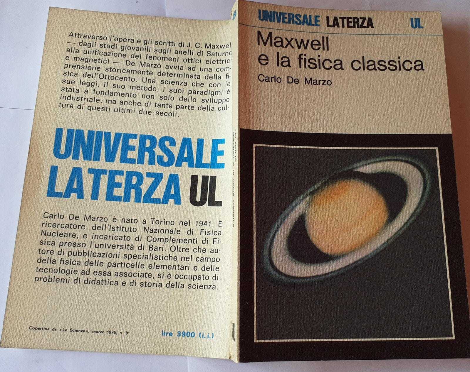 Maxwell e la fisica classica - copertina