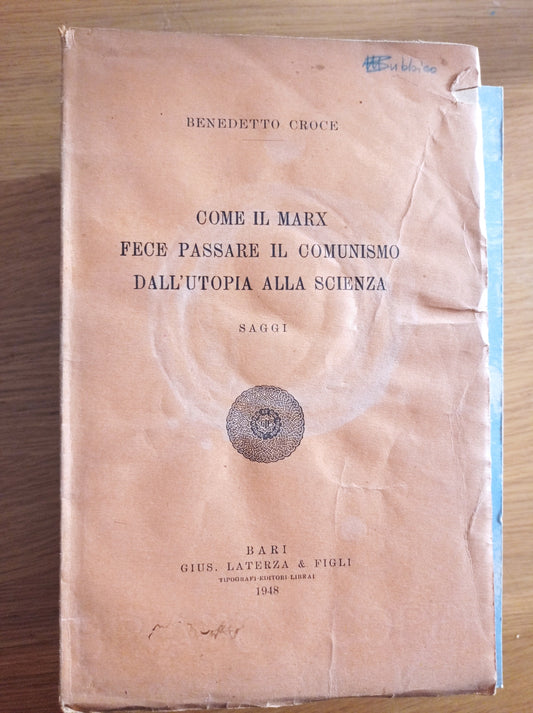 Come il Marx fece passare il comunismo dall'utopia alla scienza - copertina
