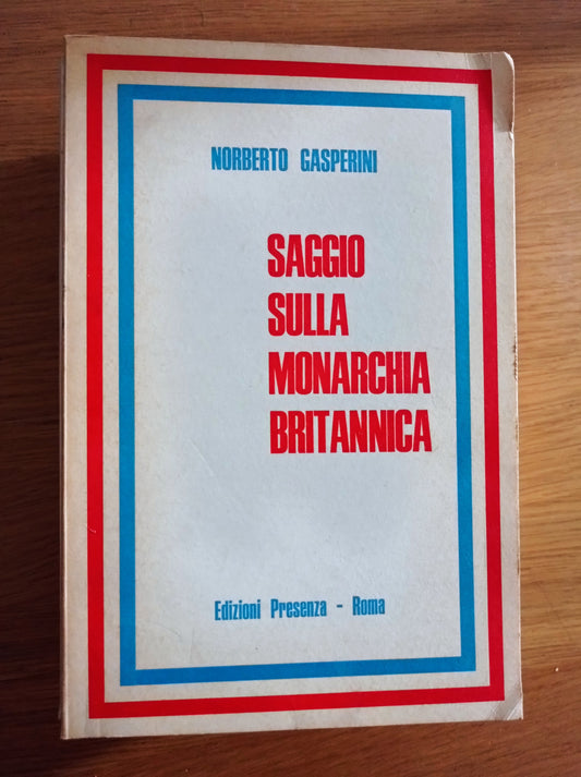 Saggio sulla monarchia britannica - copertina