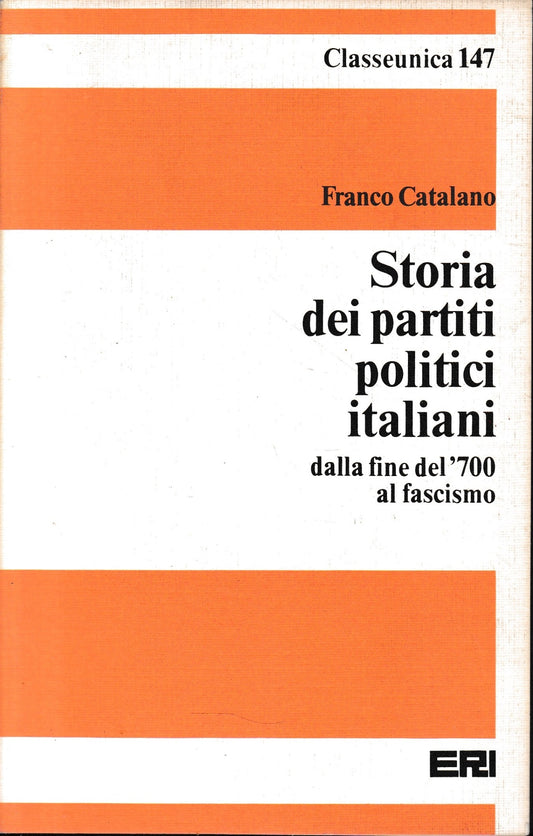 Storia dei partiti politici italiani - copertina