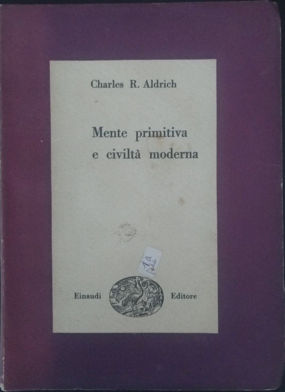 Mente primitiva e civiltà moderna - copertina