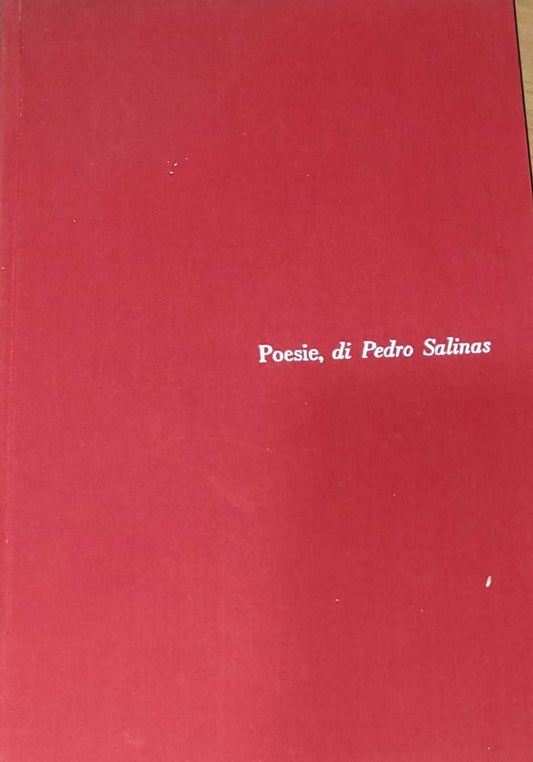 Poesie di Pedro Salinas - copertina