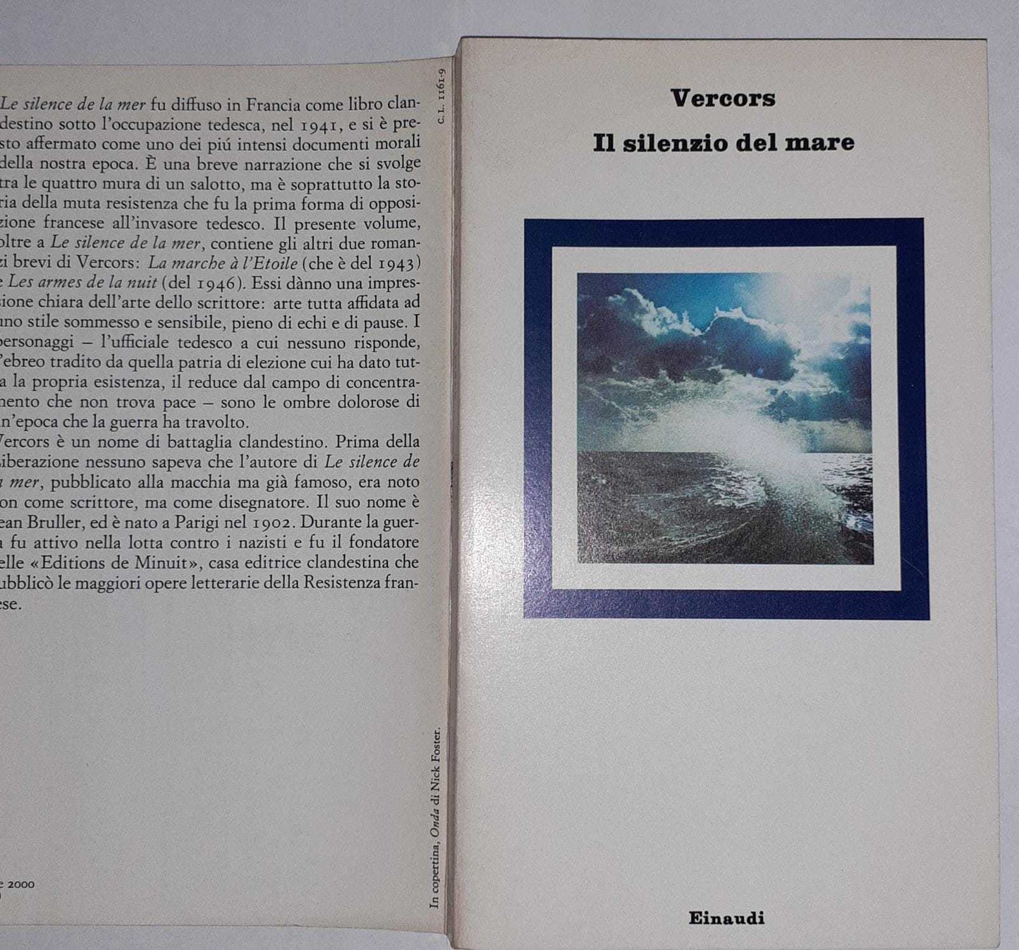 Il silenzio del mare - copertina