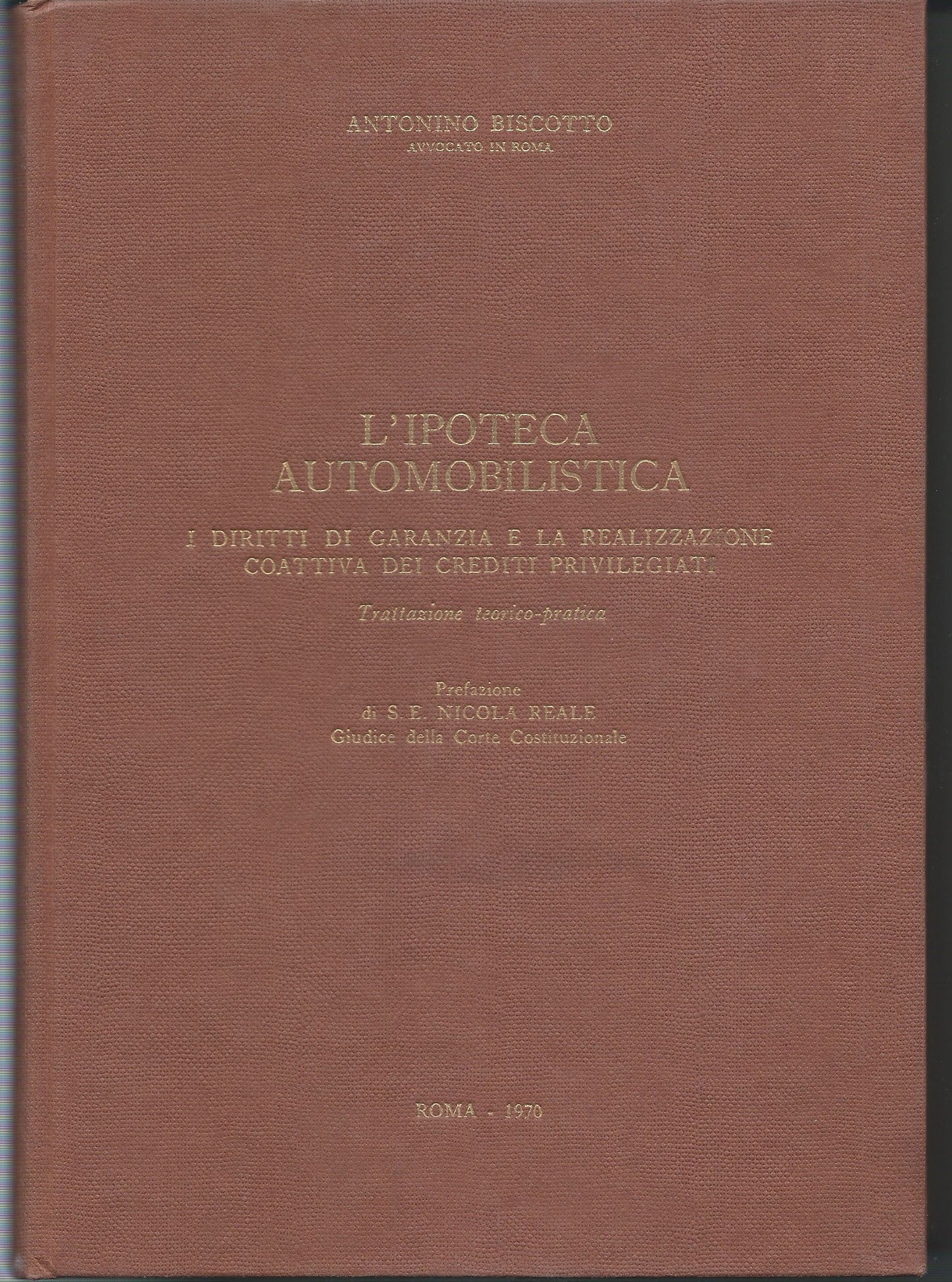 L'ipoteca automobilistica - copertina