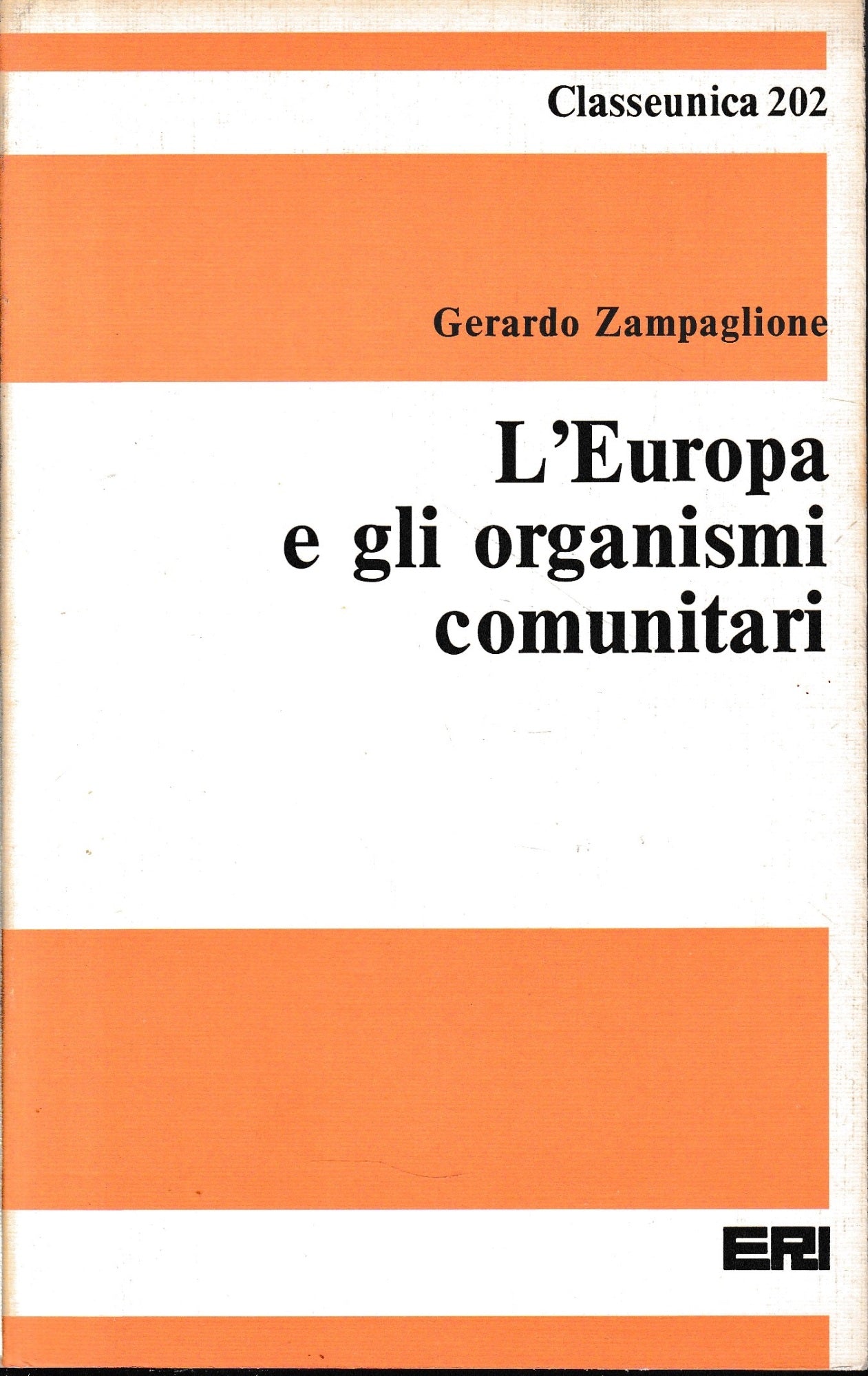 L'Europa e gli organismi comunitari - copertina