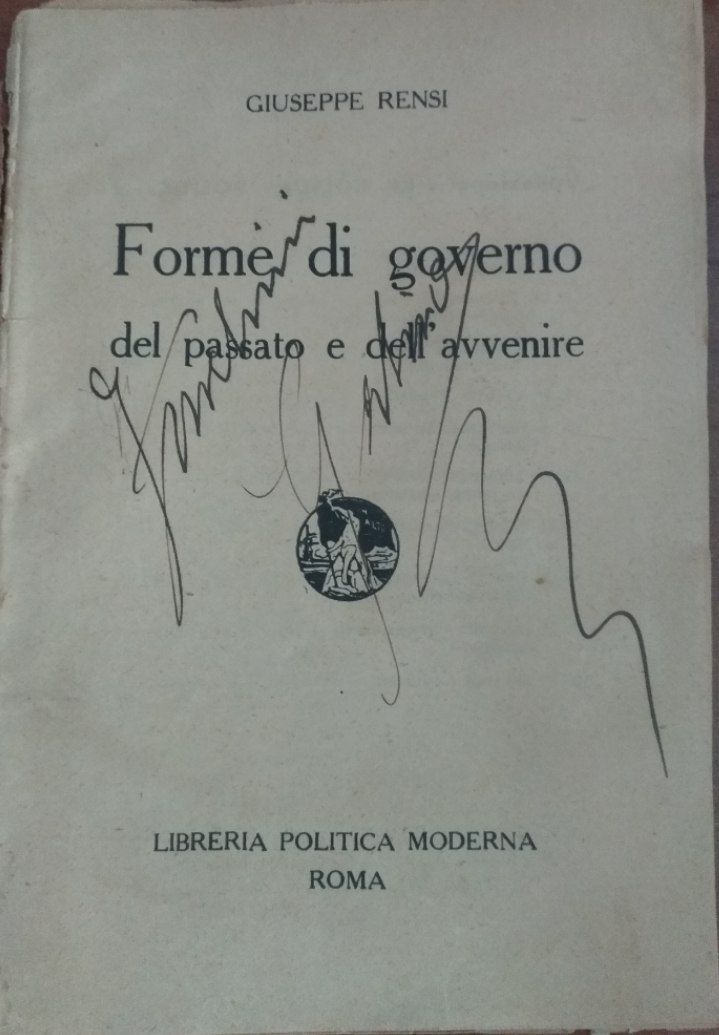 Forme di governo del passato e dell'avvenire - copertina