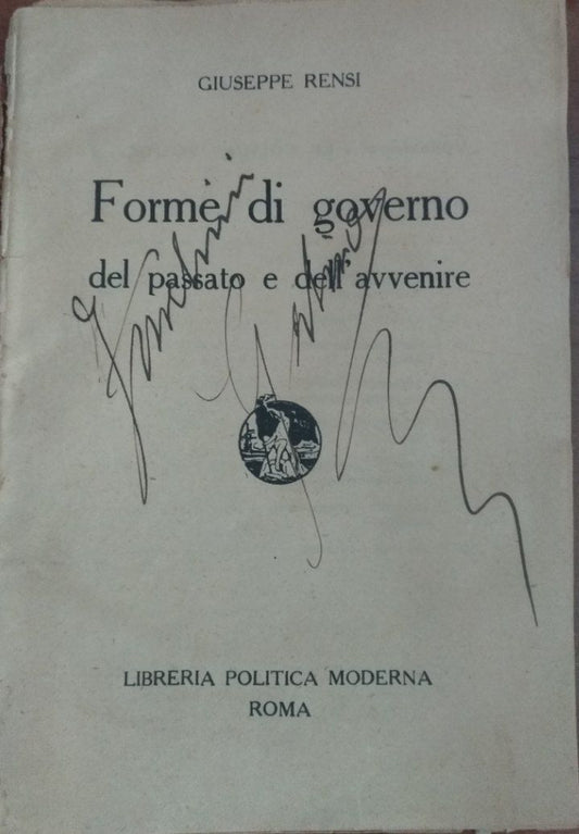 Forme di governo del passato e dell'avvenire - copertina