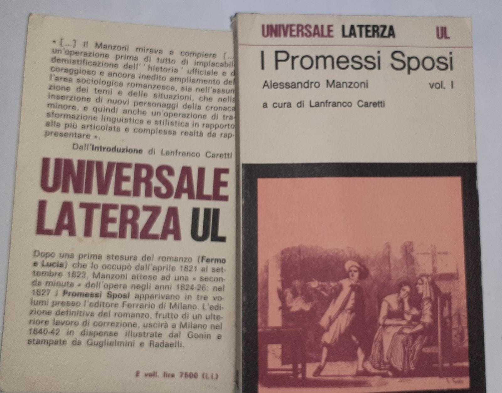 I Promessi Sposi. Volume I - copertina